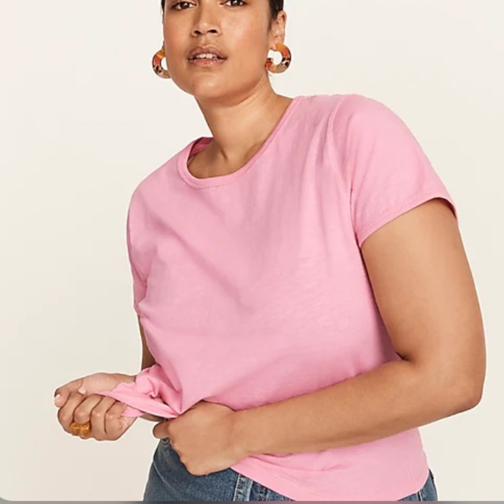 NWT J. Crew '90s Cropped Organic‎ Slub Cotton T-Shirt